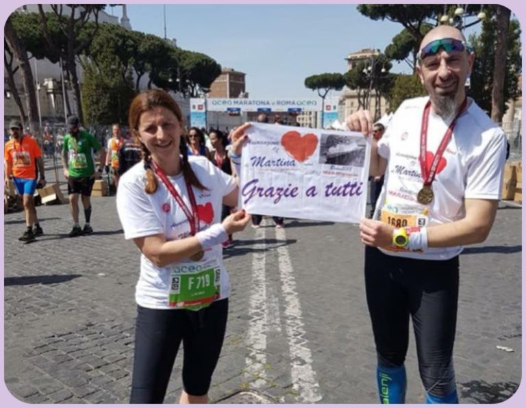 maratona di roma per il cuore di martina