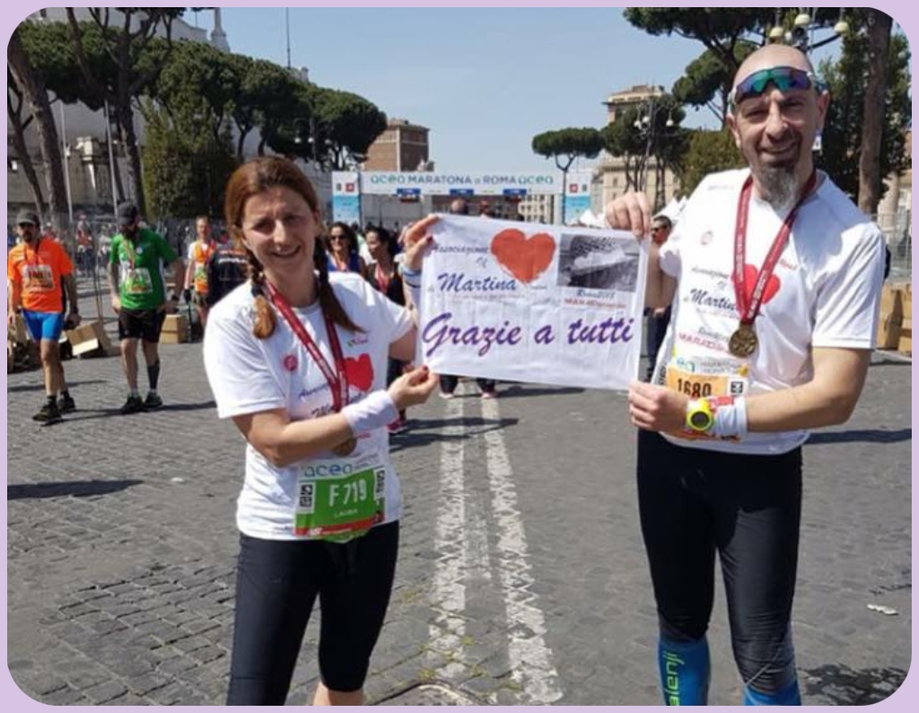 Maratona di Roma con i colori del Cuore di Martina