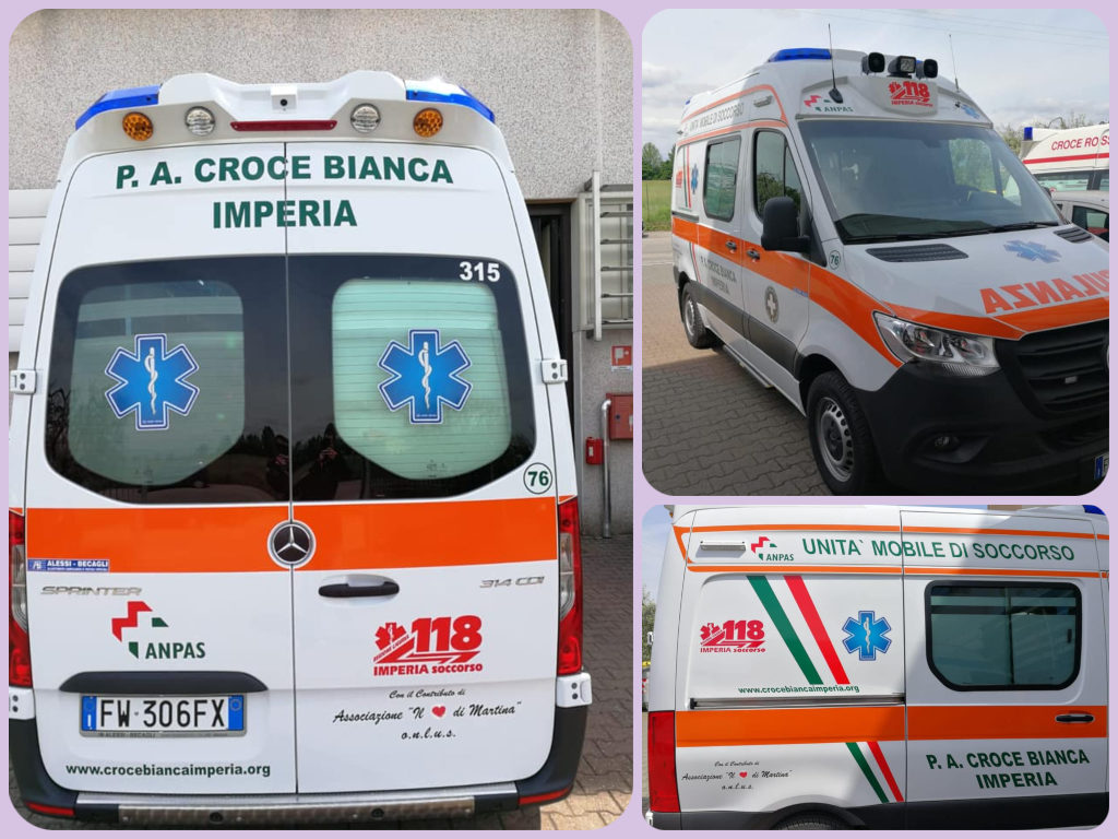 croce bianca abulanza del cuore di martina