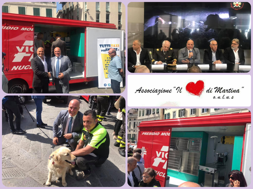 Il Cuore di Martina contribuisce alla consegna ai Vigili del Fuoco del presidio mobile veterinario