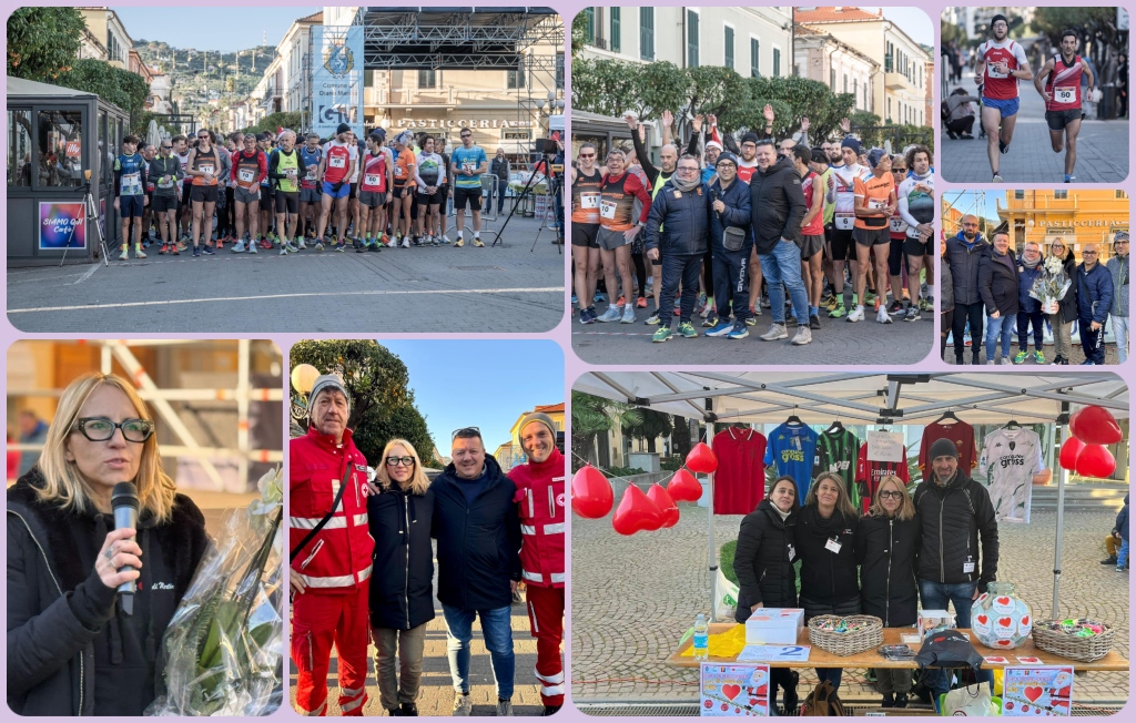 Successo per la 5 miglia del Cuore a Diano Marina: sport, beneficenza e solidarietà